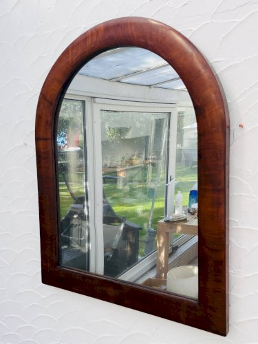 Miroir bois acajou