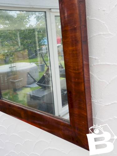 Miroir bois acajou