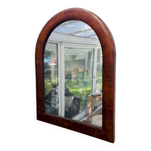 Miroir bois acajou