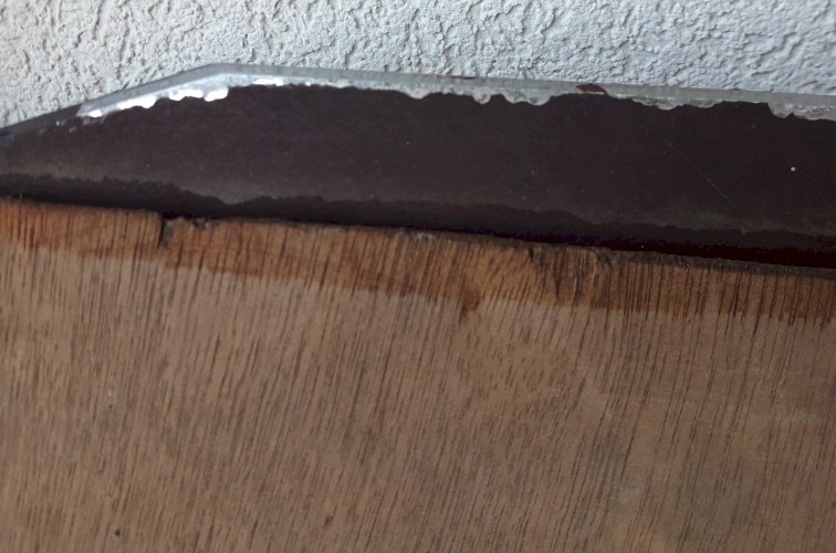 Miroir bois années 60