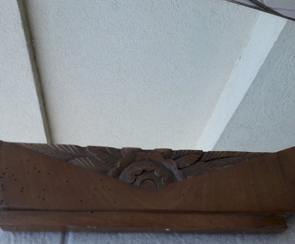 Miroir bois années 60
