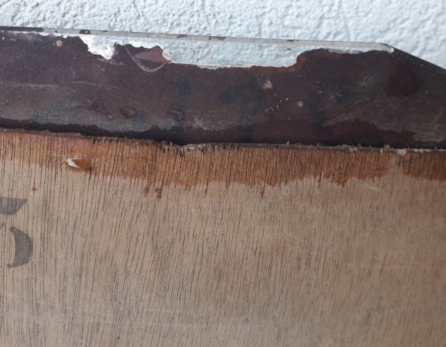 Miroir bois années 60