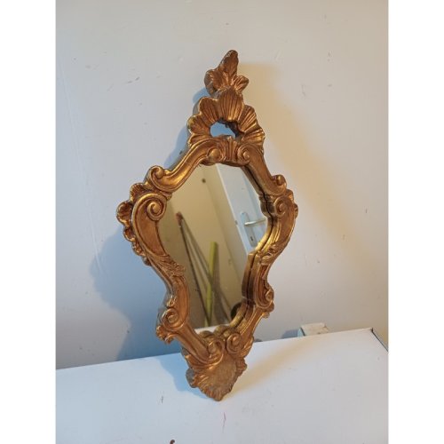 Miroir Bois et Stuk doré