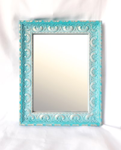 Miroir cadre ancien bois ouvragé, restauré