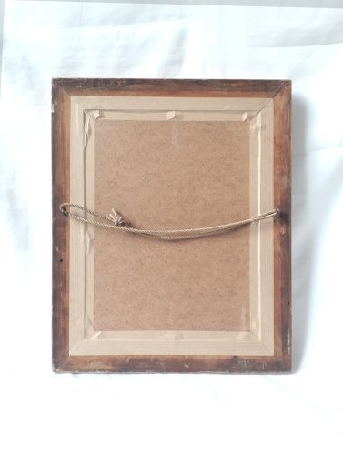 Miroir cadre Art Nouveau au gui