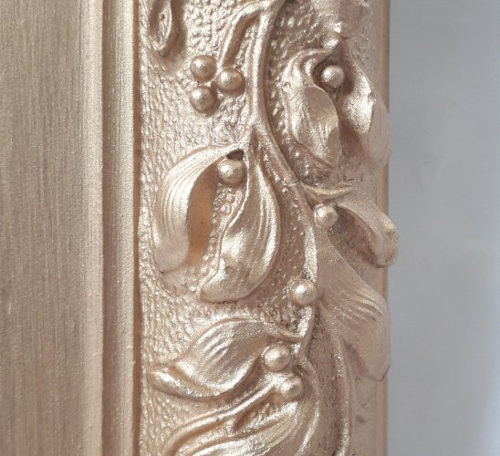 Miroir cadre Art Nouveau au gui