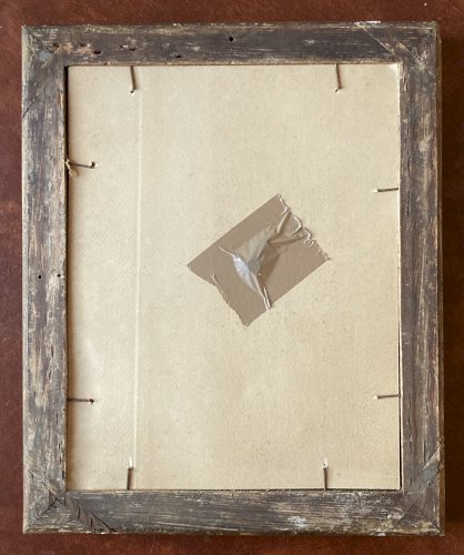 Miroir  - cadre XVIIIe - bois et stuc doré 