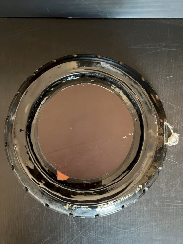 Miroir ceramique artisanal signé P ??? Montpellier 69 vintage  céramiste