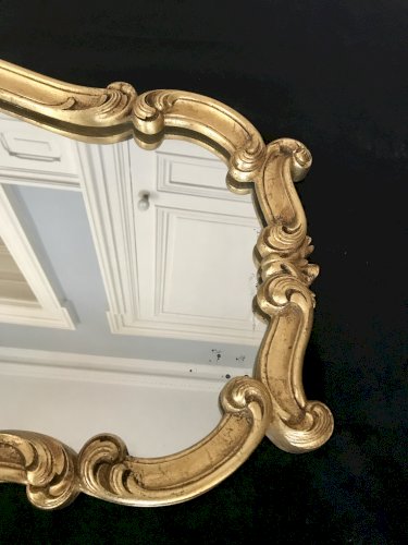 Miroir coquille ancien