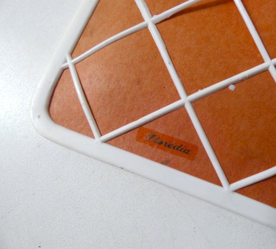 miroir de barbier blanc Vintage