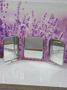 vintage triple triptych barber mirror