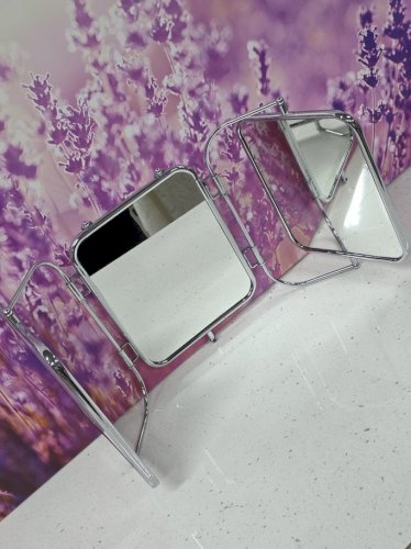 miroir de barbier triptyque triple vintage ancien