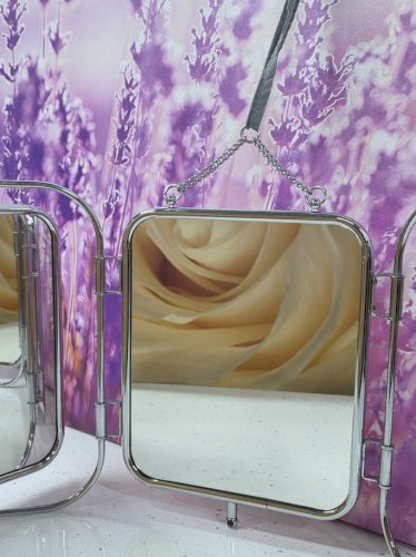 miroir de barbier triptyque triple vintage ancien