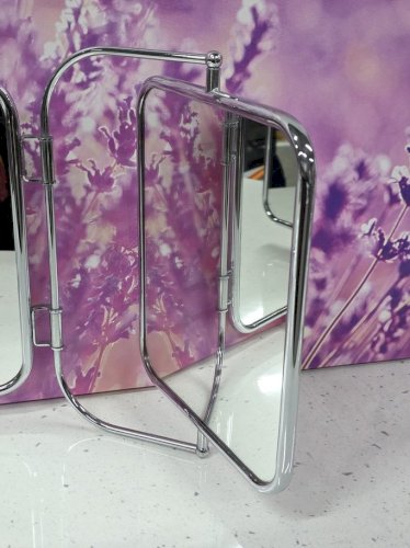 miroir de barbier triptyque triple vintage ancien