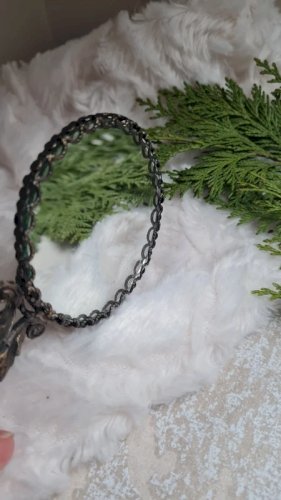 Miroir de poche ancien style Baroque