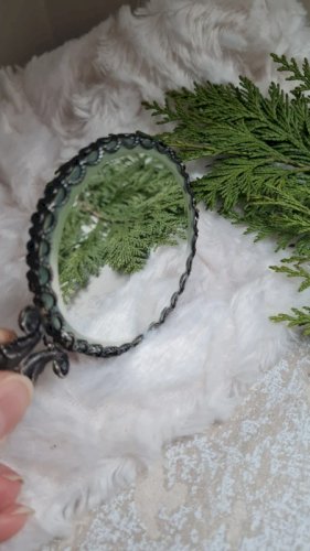 Miroir de poche ancien style Baroque