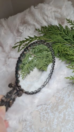 Miroir de poche ancien style Baroque