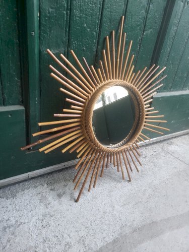 MIROIR DE SORCIERE EN BAMBOU