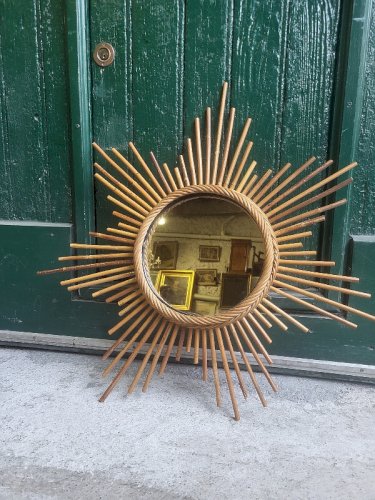 MIROIR DE SORCIERE EN BAMBOU