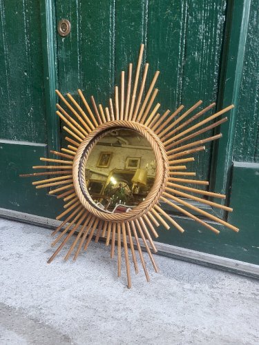 MIROIR DE SORCIERE EN BAMBOU