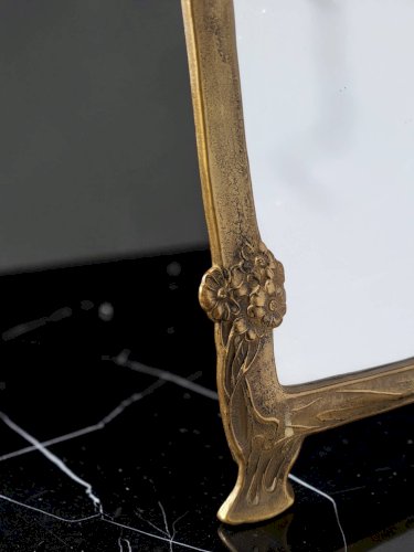 Miroir de table Art Nouveau, Pierre Bex, France, années 1970