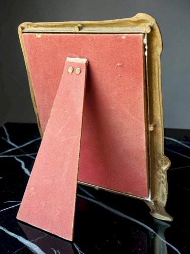 Miroir de table Art Nouveau, Pierre Bex, France, années 1970
