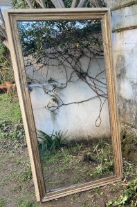 Miroir dessus de cheminée ancien - 1er Empire 