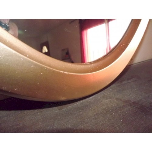 Miroir doré bois et stuk