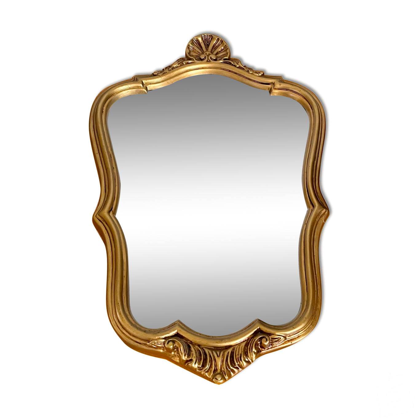 Miroir style Louis XV doré or fin, - SA - Antiquités décoration