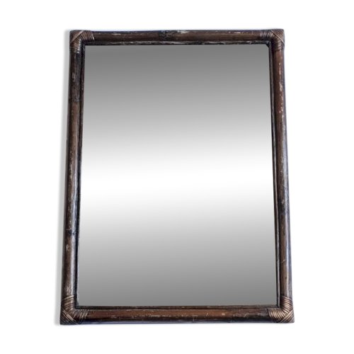 Miroir en bambou 52 x 70 cm