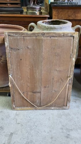 MIROIR EN BOIS DORE A PALMETTES DU XIX ème SIECLE