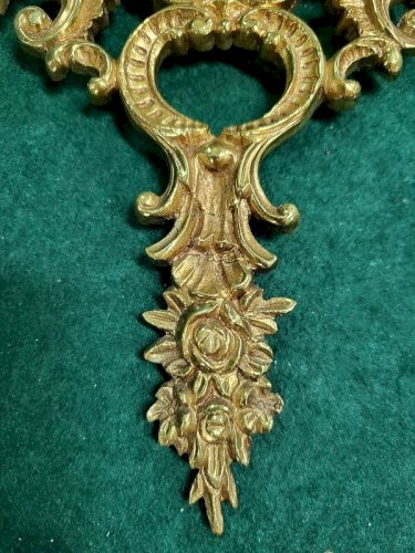 MIROIR EN BRONZE MIROIR BISEAUTE A FACETTES