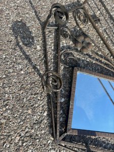 Miroir en fer forgé Art déco