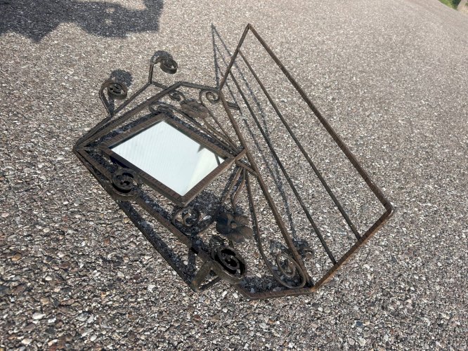 Miroir en fer forgé Art déco