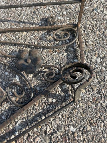 Miroir en fer forgé Art déco