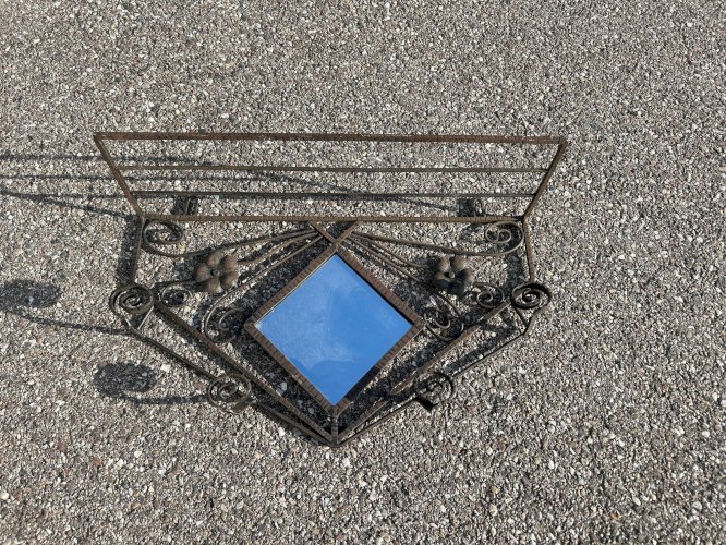 Miroir en fer forgé Art déco