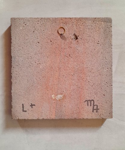 Miroir en lave émaillée 