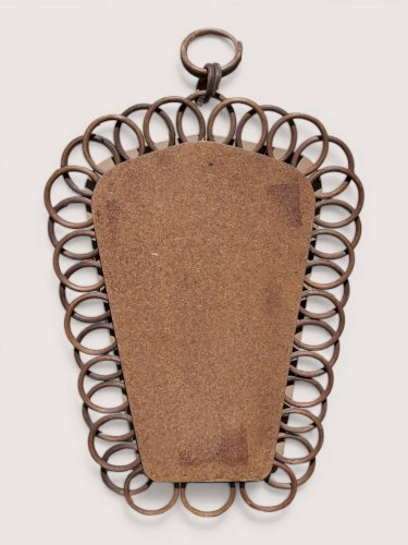 Miroir en rotin vintage