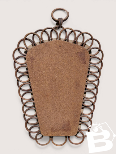 Miroir en rotin vintage