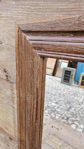 Miroir en teck birman