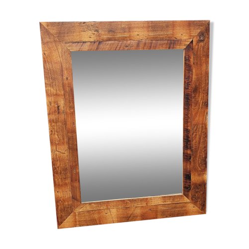 miroir en teck massif 93.5 x 2.5 x 117 cm