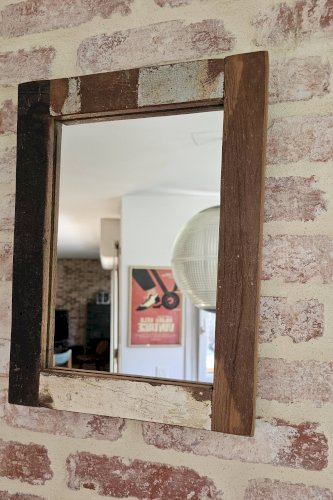 Miroir en teck