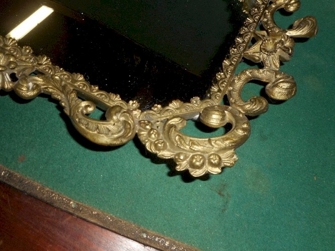 MIROIR ENCADREMENT BRONZE