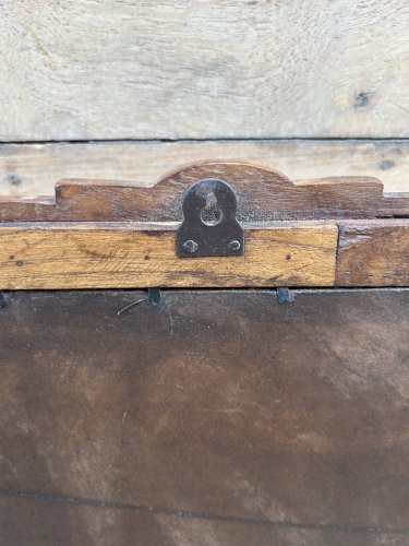 Miroir - étagère art déco en teck birman