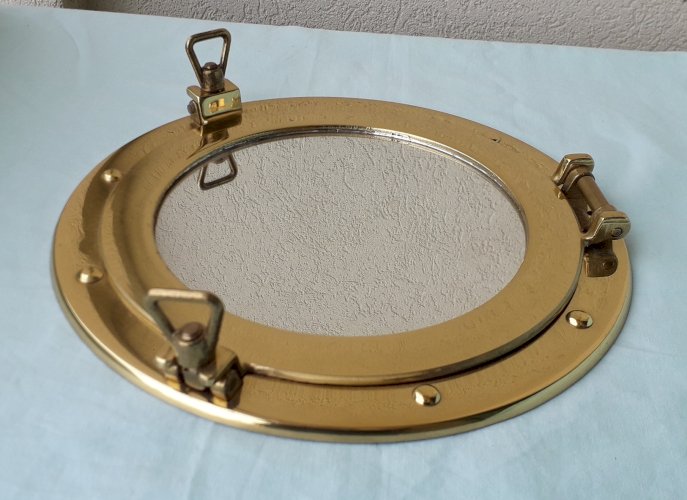 Miroir hublot laiton
