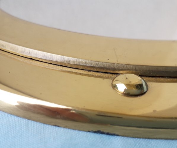 Miroir hublot laiton