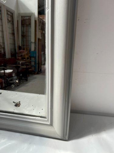 Miroir Louis Philippe en bois et stuc patiné XIX siècle