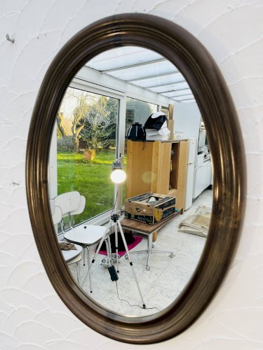 Miroir ovale vintage Syla modèle 920 années 70