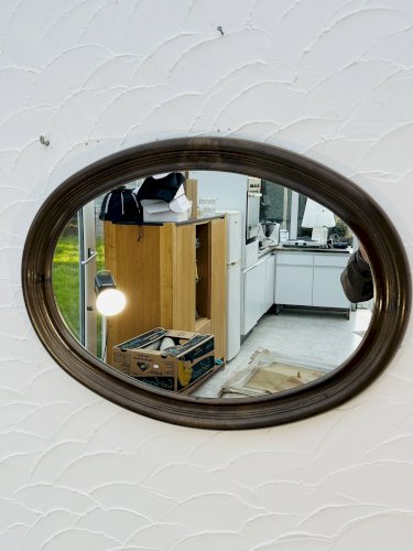 Miroir ovale vintage Syla modèle 920 années 70