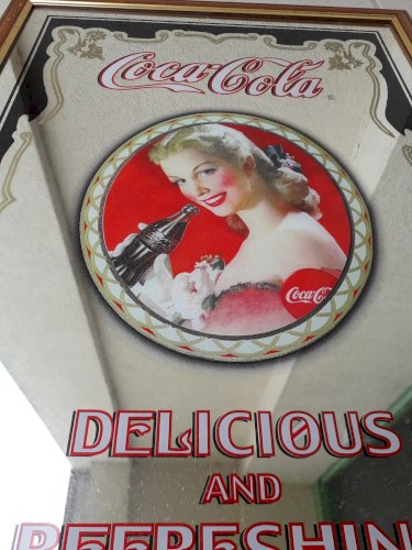 Miroir publicitaire Coca-Cola
